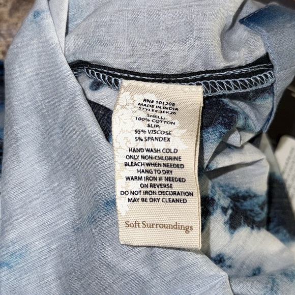 Soft Surroundings Blue Tie-Dye Maxi Dress - Picture 3 of 6